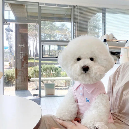 Soft Breathable Polo Shirt for Small Dogs and Puppies