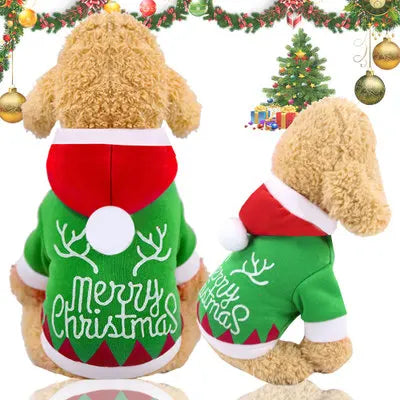Winter Santa Coat for Small Dogs and Cats – Warm Festive Outfit