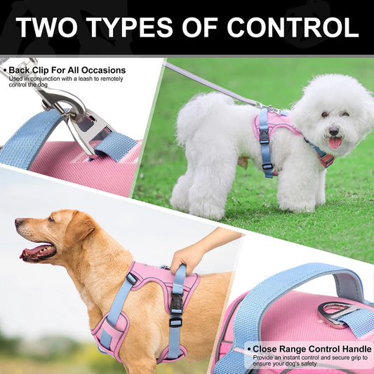 Breathable Reflective Dog Harness - Adjustable for All Sizes