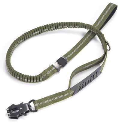 Heavy Duty Bungee Dog Leash with Car Seatbelt for Large Dogs