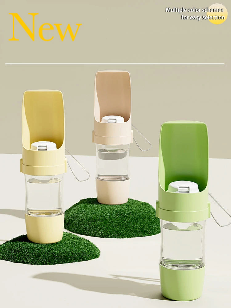 Portable 2-in-1 Pet Bowl and Water Bottle for Travel