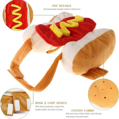 Dachshund Hot Dog Costume for Pets - Adjustable Halloween Outfit