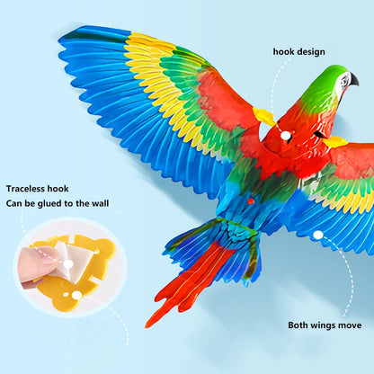 Electric Flying Bird Interactive Cat Toy with Teaser Stick