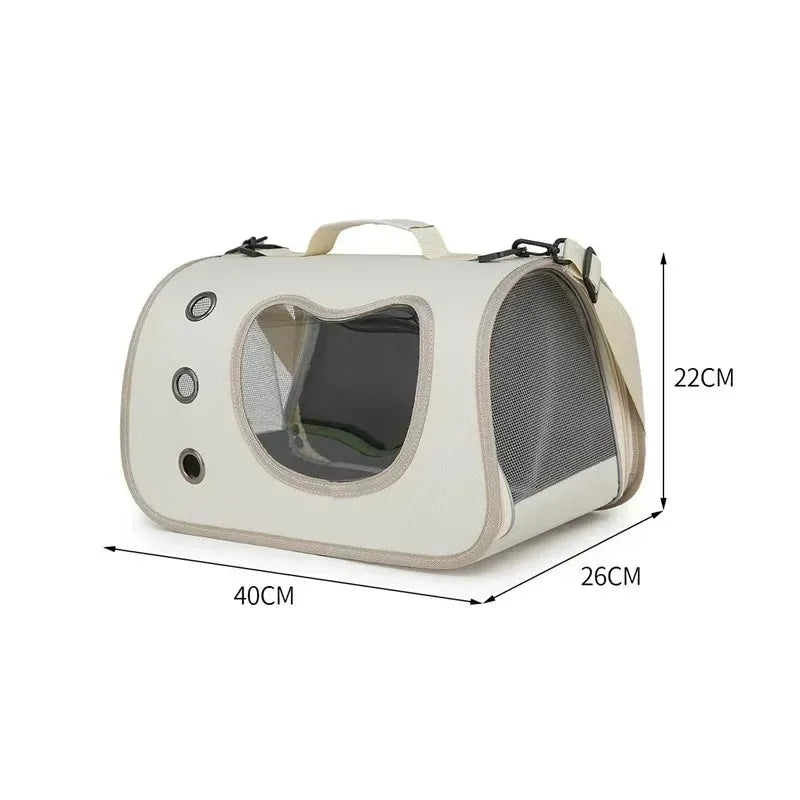 Cat Travel Backpack with Mesh Window - Foldable Carrier Tote