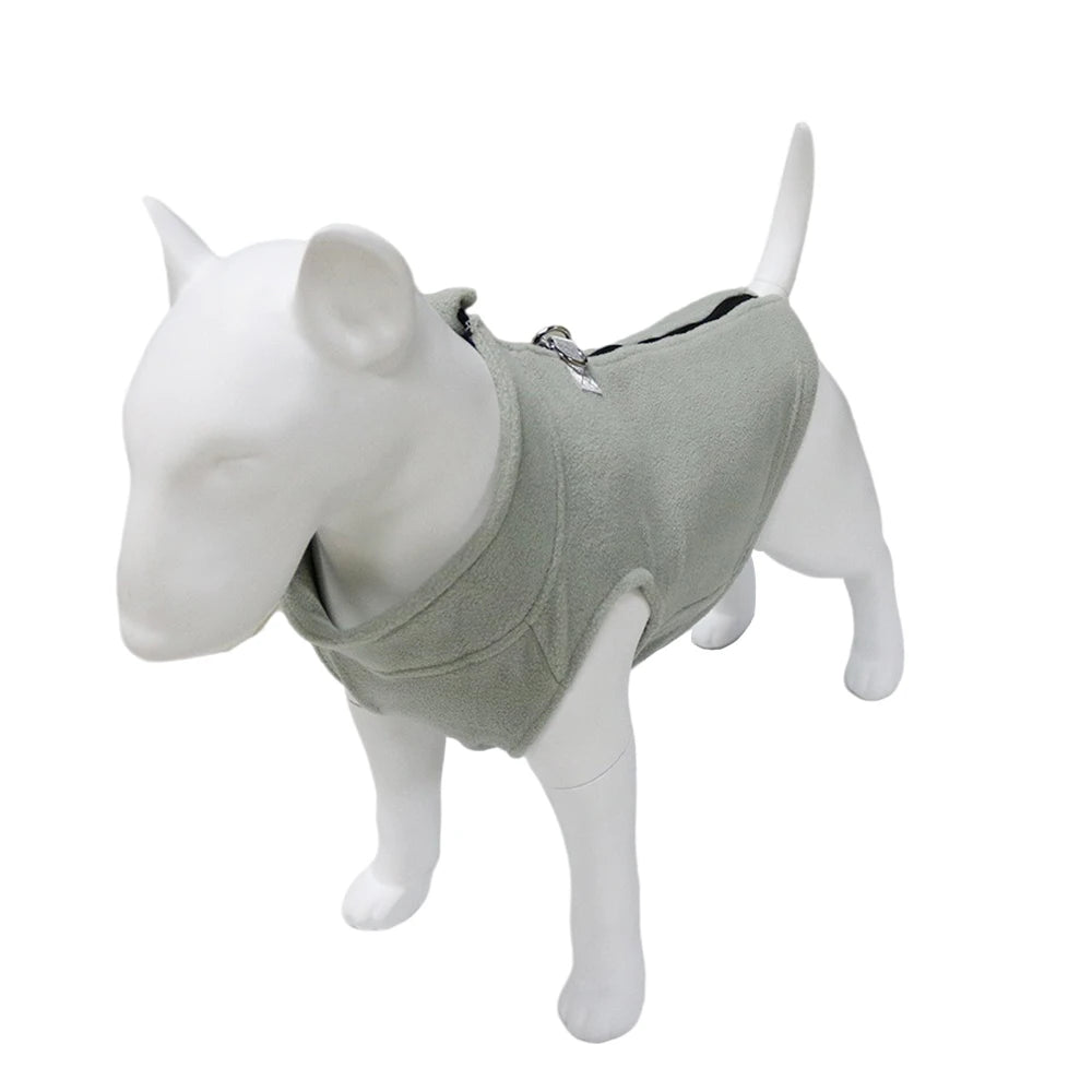Soft Fleece Dog Jacket for Small to Medium Pets