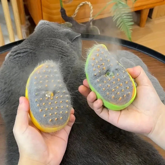 3-in-1 Electric Pet Grooming Brush with Spray for Dogs and Cats