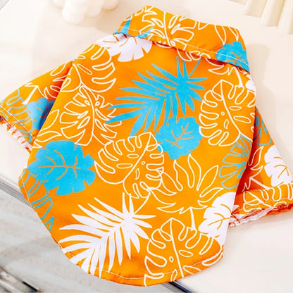 Hawaiian Style Pet Shirts for Dogs and Cats with Coconut Print