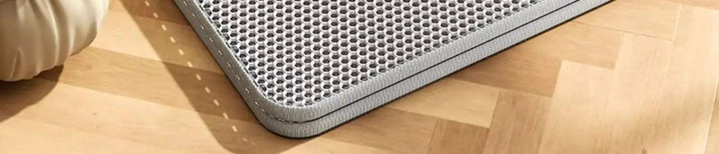 Extra Large Waterproof Cat Litter Mat - Non-Slip & Washable