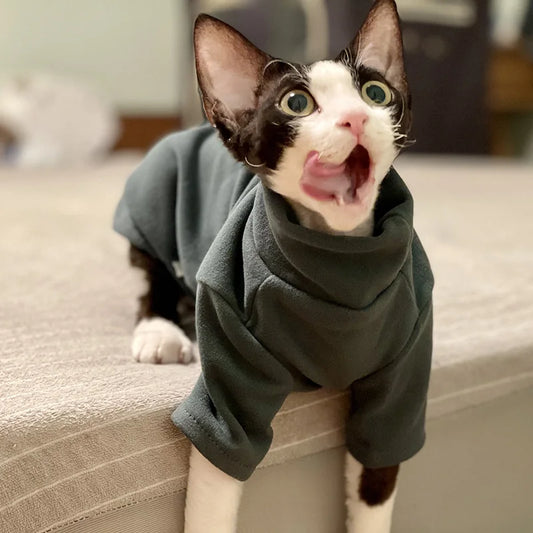 Soft Cotton Clothes for Sphynx Cats and Small Dogs