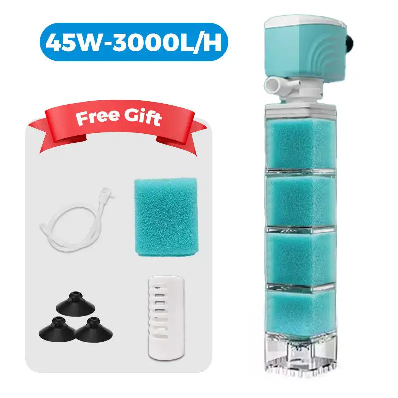 Multi-functional Aquarium Sponge Filter and Water Pump