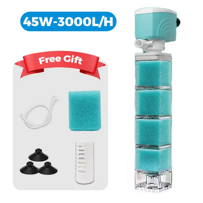 Multi-functional Aquarium Sponge Filter and Water Pump