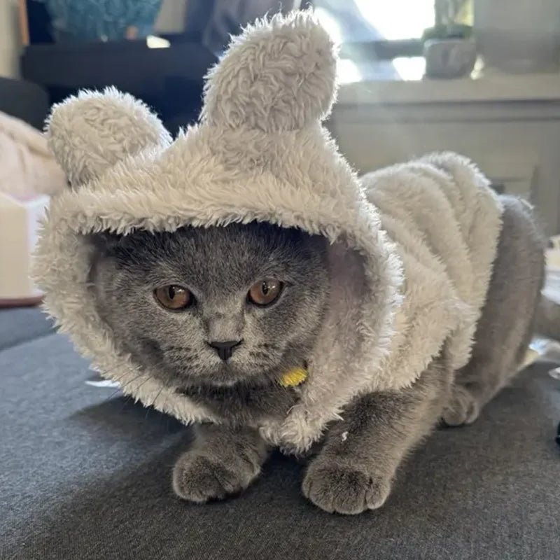 Cozy Rabbit Ears Hoodie for Cats and Small Dogs