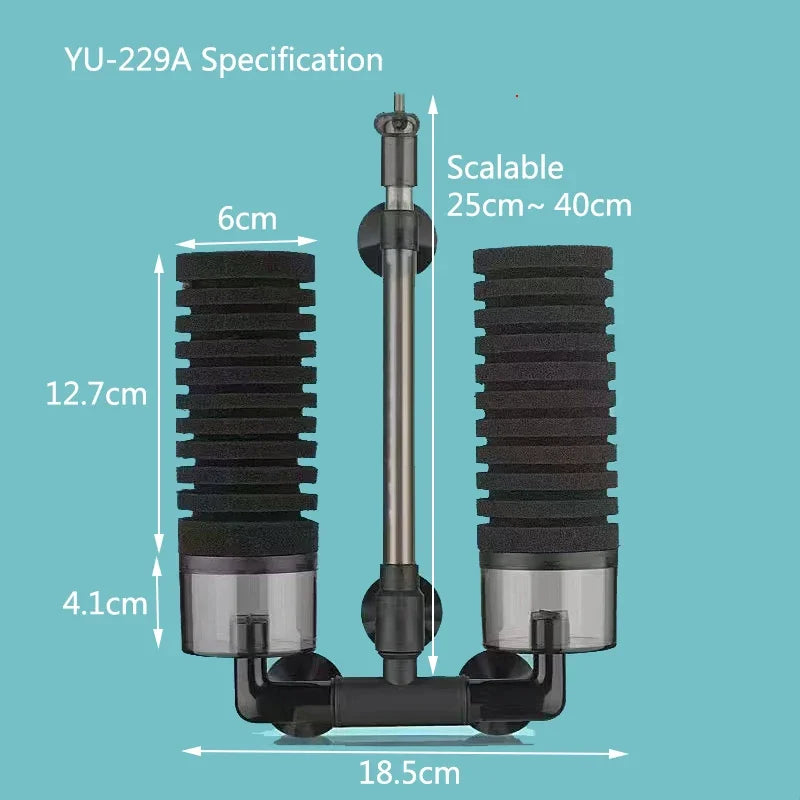 Biochemical Sponge Filter for Fish Tank Air Pump