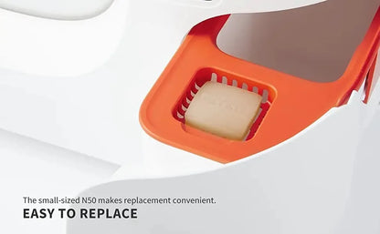 Odor Control Material for Self-Cleaning Cat Litter Box