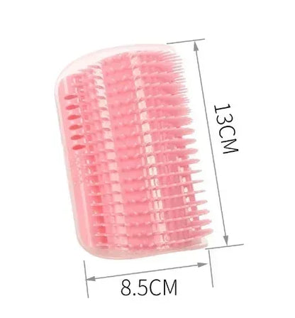 Cat Self-Cleaning Brush and Scratcher for Cats with Catnip