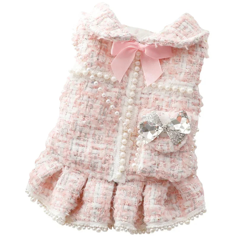 Winter Dog Dress for Weddings and Special Occasions