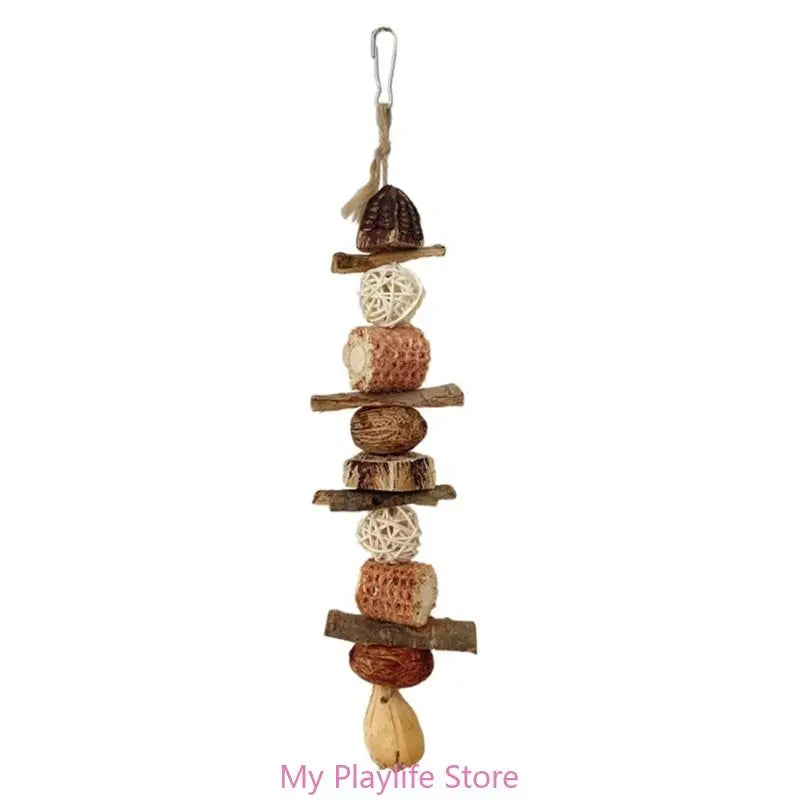 Colorful Parrot Beak Grinding Toy for Health and Fun