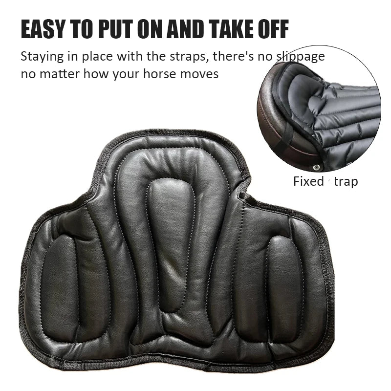 Shock-Absorbing Artificial Leather Saddle Pad for Riders