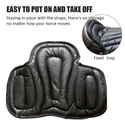 Shock-Absorbing Artificial Leather Saddle Pad for Riders