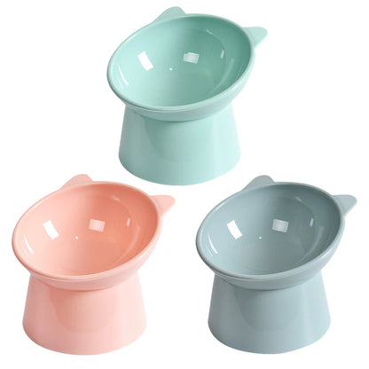 Ergonomic Tilted Cat Food Bowl for Flat-Faced Cats