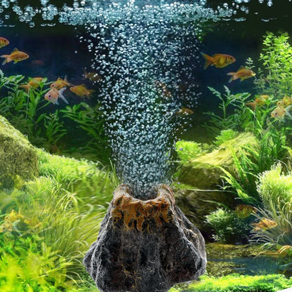 Volcano Shaped Air Bubble Stone for Fish Tank Decoration