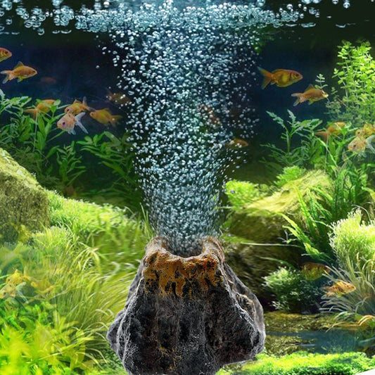 Volcano Shaped Air Bubble Stone for Fish Tank Decoration