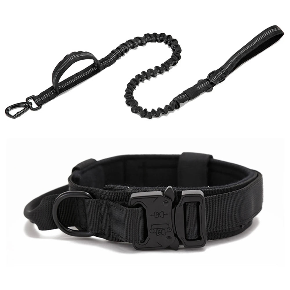 Durable Nylon Dog Collar and Reflective Leash Set