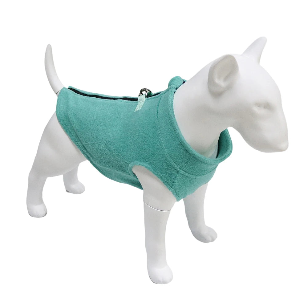 Soft Fleece Dog Jacket for Small to Medium Pets