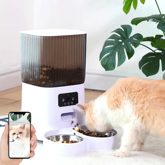 Automatic Cat Feeder with Camera and Voice Recorder
