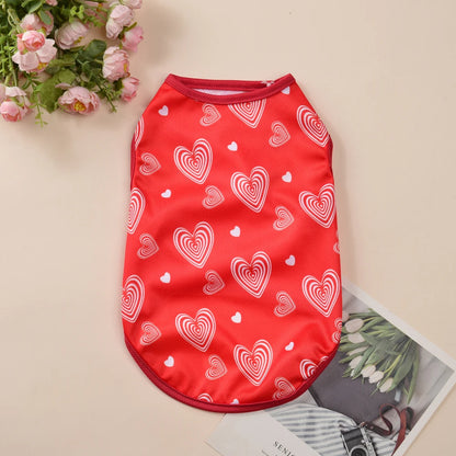 Summer T-Shirt Vest for Small Medium Dogs and Cats