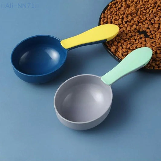 Plastic Pet Food Measuring Spoon with Sealing Clip