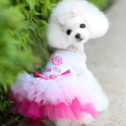 Lace Skirt Dress for Dogs and Cats - Summer Pet Apparel
