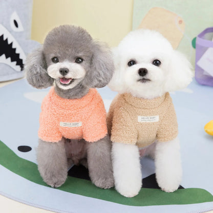 Warm Fleece Dog Coat - Winter Jacket for Small to Medium Dogs