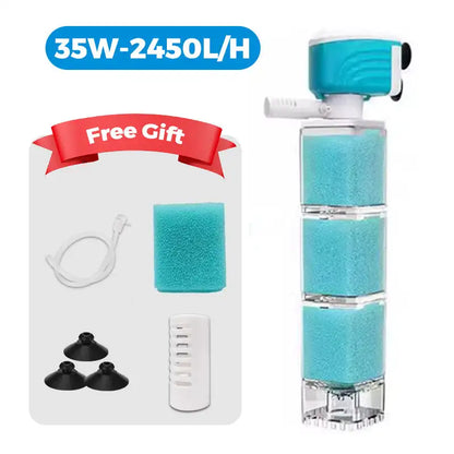 Multi-functional Aquarium Sponge Filter and Water Pump