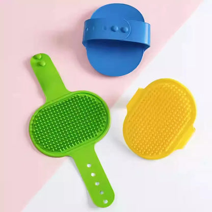 Adjustable Rubber Grooming Brush for Dogs and Cats