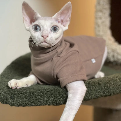 Soft Cotton Clothes for Sphynx Cats and Small Dogs
