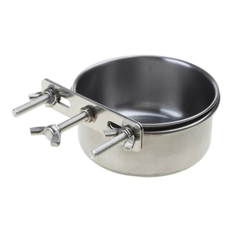 Hanging Stainless Steel Dog and Cat Food Water Bowls