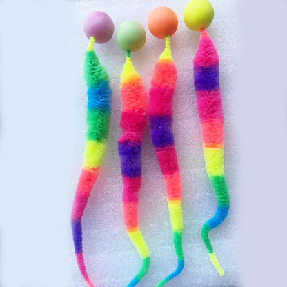 Interactive Colorful Bouncing Ball for Indoor Cats