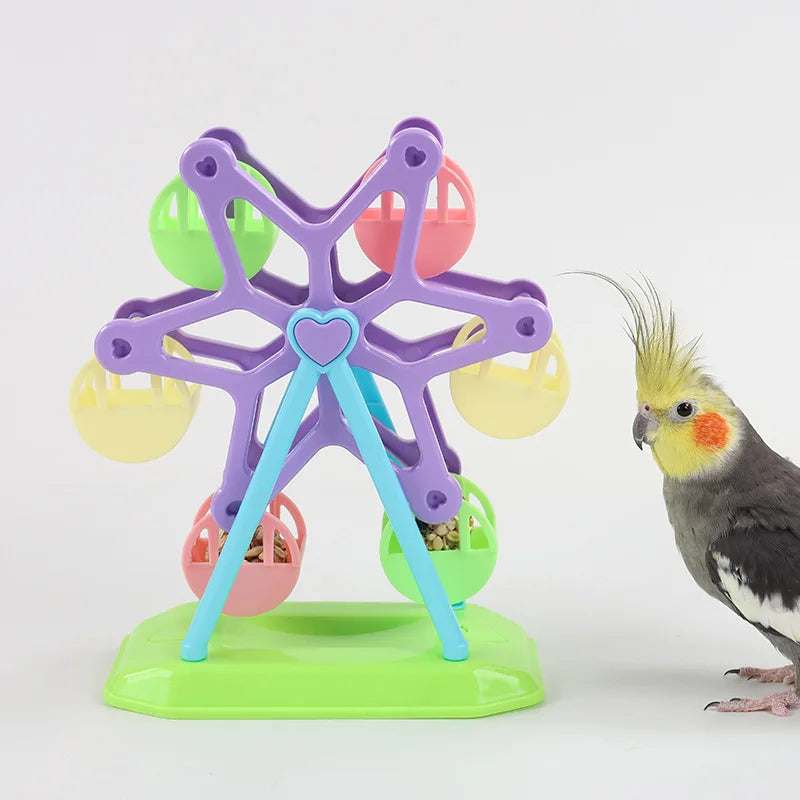 Parrot Foraging Food Jar Feeder Puzzle Toy for Birds