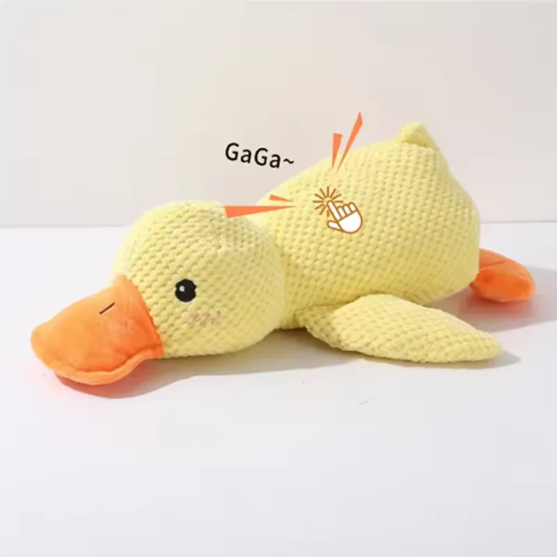 Interactive Plush Duck Toy for Puppies and Small Pets