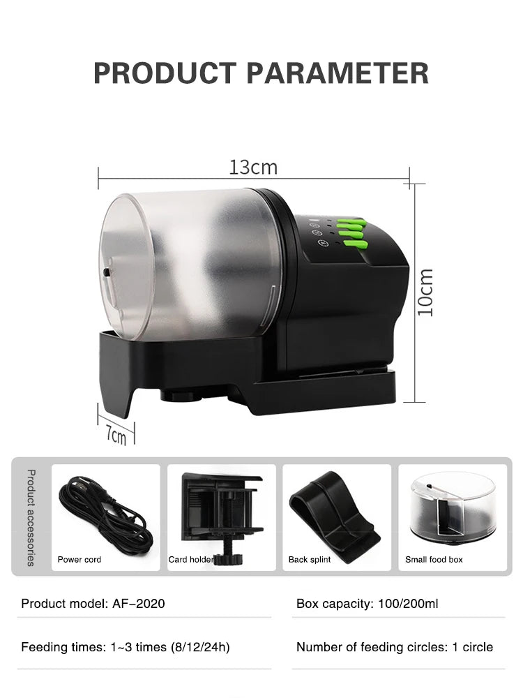 Automatic Fish Food Feeder with Timer for Aquariums
