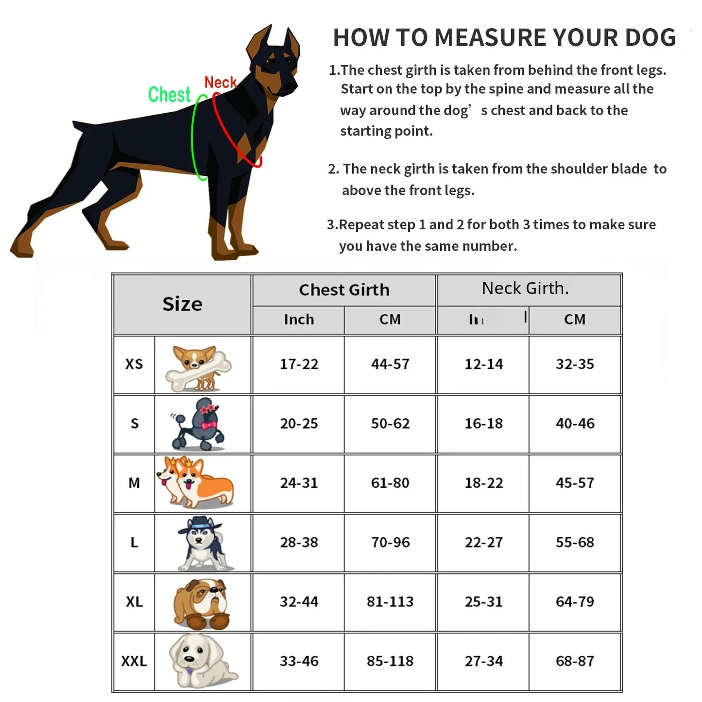 Service Dog Harness Vest with Reflective Patches for Medium Large Dogs