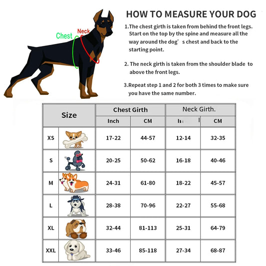 Service Dog Harness Vest with Reflective Patches for Medium Large Dogs