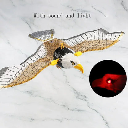 Electric Flying Bird Interactive Cat Toy with Teaser Stick