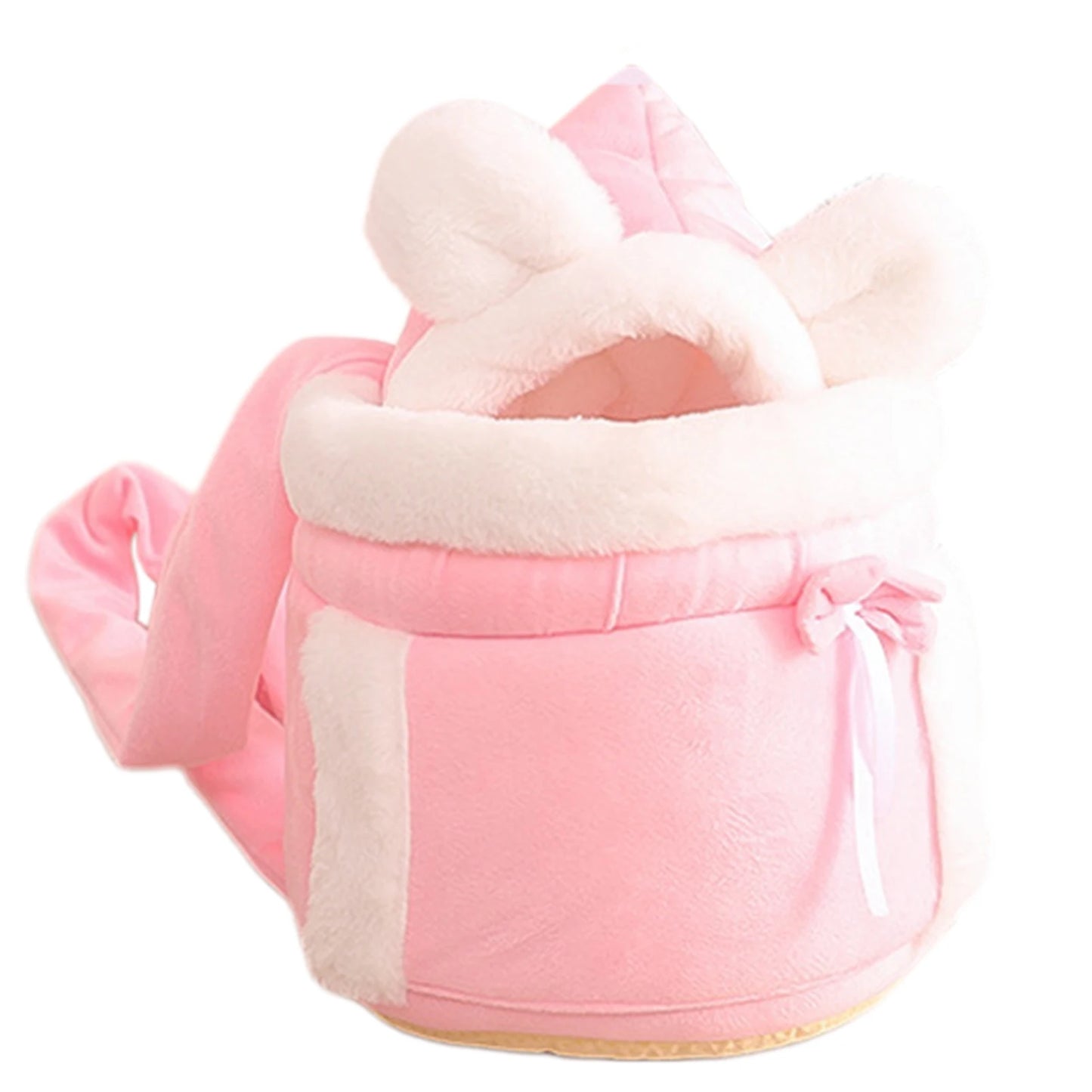Warm Plush Cat Backpack Carrier for Travel and Outdoor Use