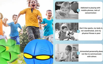 Durable Elastic Flying Saucer Ball for Dogs and Kids Outdoors