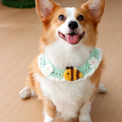 Christmas Cat Bow Tie Collar Scarf for Festive Pet Style