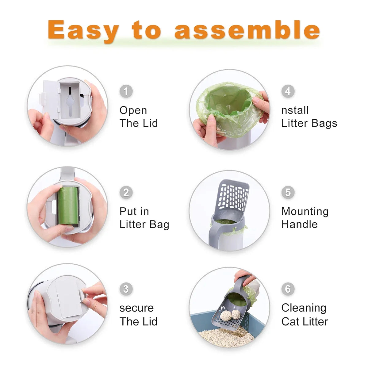Cat Litter Scoop with Filter for Easy Cleanup