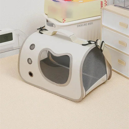Cat Travel Backpack with Mesh Window - Foldable Carrier Tote
