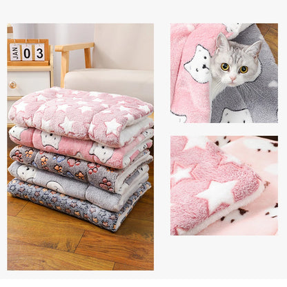 Warm Flannel Cat and Dog Mat - Soft, Breathable Comfort